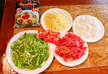 準備するもの：鉄板焼きタコライス