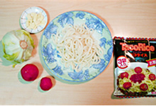 準備するもの：冷やしタコうどん