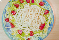 作り方：冷やしタコうどん