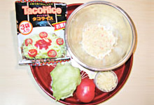 準備するもの：タコポテサラダ